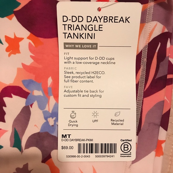 Athleta D-DD Daybreak Triangle Tankini—Medium Tall - Picture 6 of 8